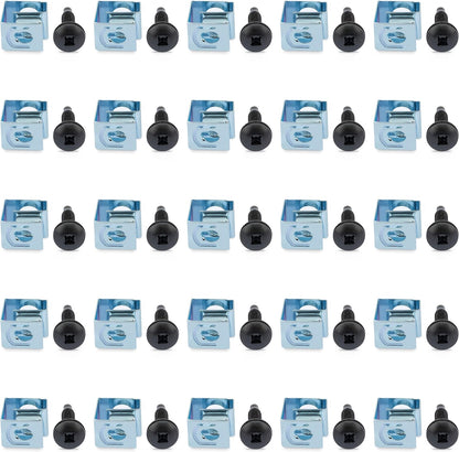 10-32 Server Rack Screws 50Pack Mounting Clip Nuts And Screws