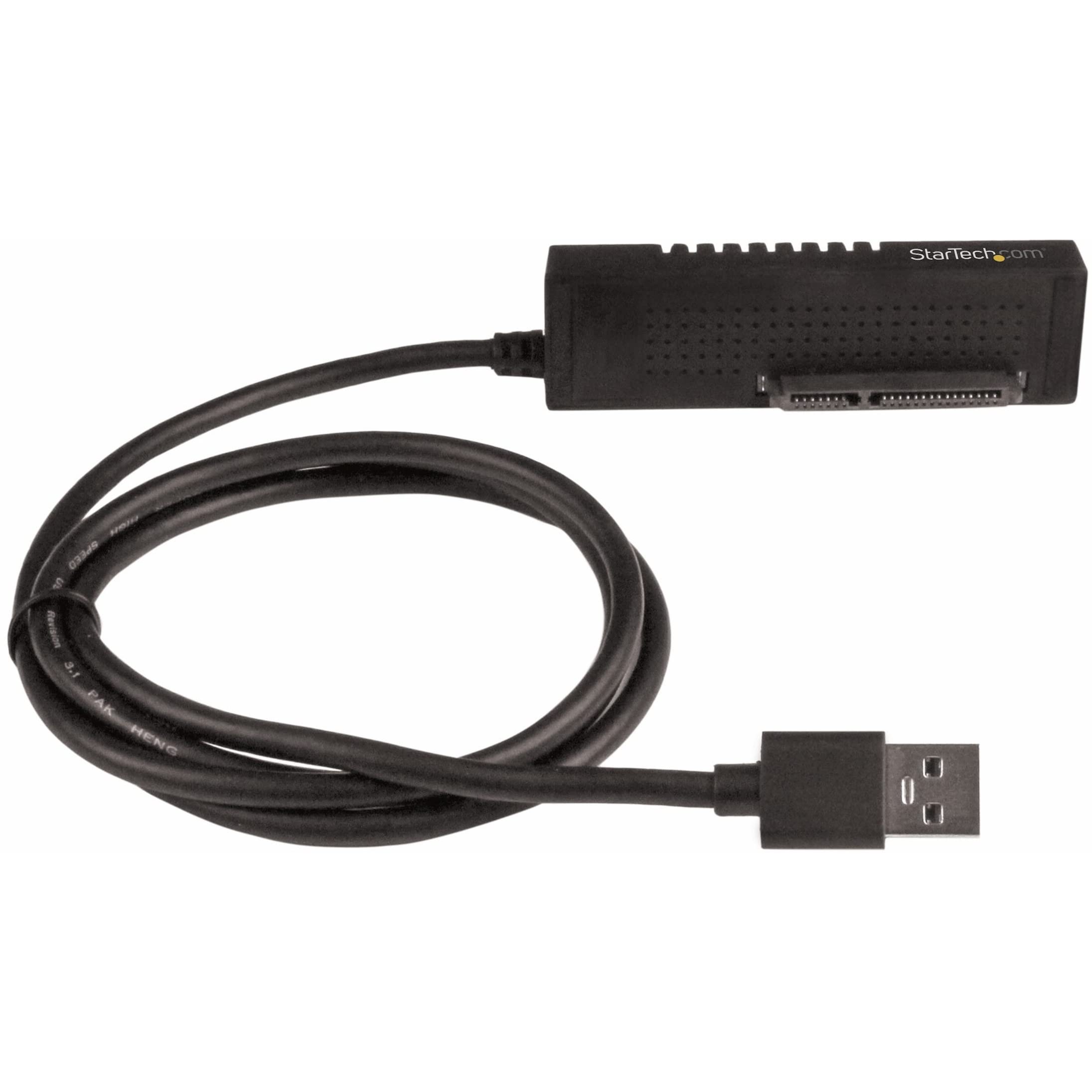 StarTech.com USB to SATA Adapter Cable - 2.5in and 3.5in Drives - USB 3.1 - 10Gbps - External Hard Drive Cable - Hard Drive Adapter Cable (USB312SAT3