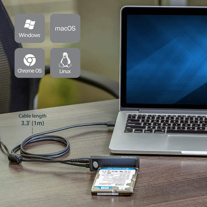 StarTech.com USB to SATA Adapter Cable - 2.5in and 3.5in Drives - USB 3.1 - 10Gbps - External Hard Drive Cable - Hard Drive Adapter Cable (USB312SAT3