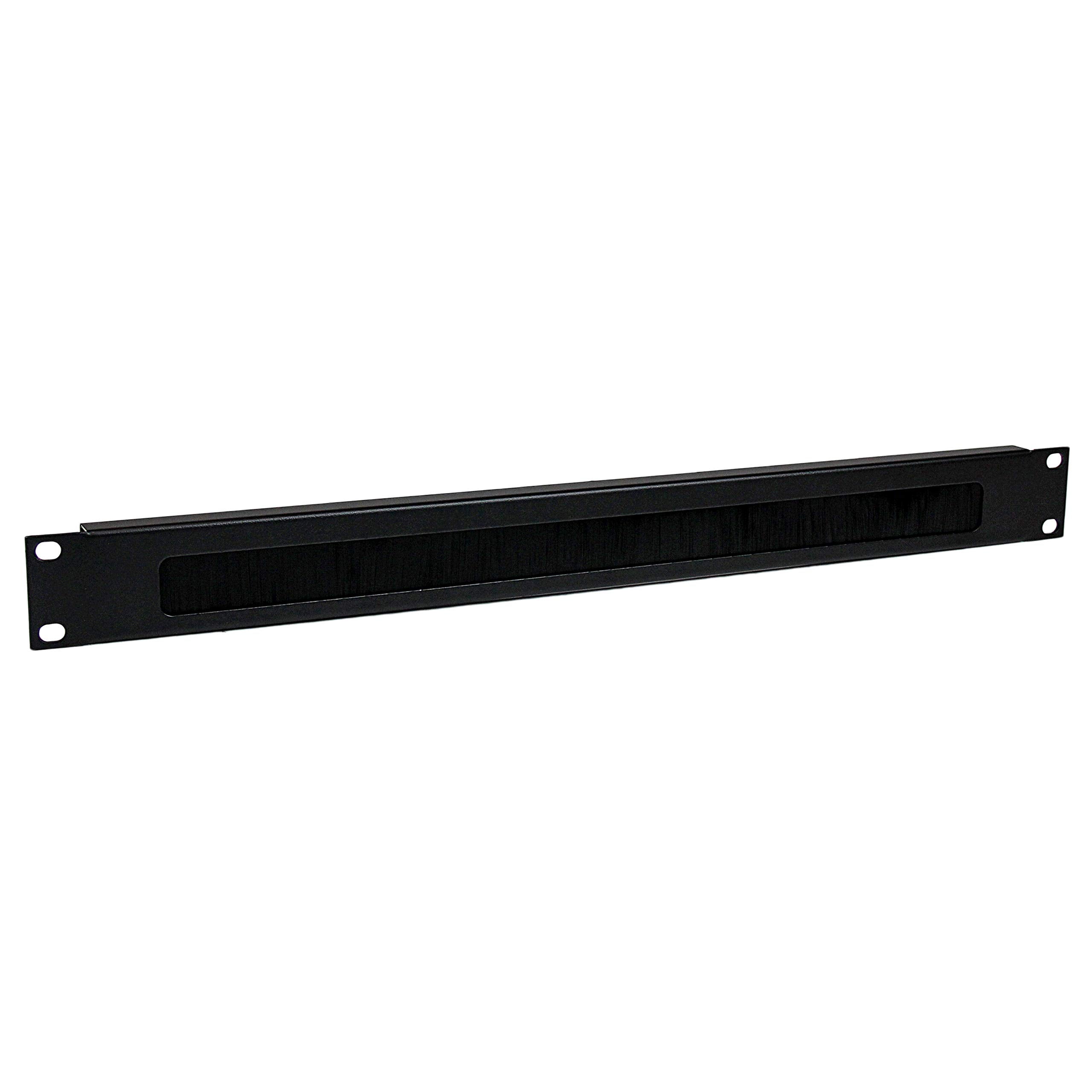 StarTech.com 1U High-density Brush Strip Cable Management Panel - Sturdy Steel Horizontal Data Centre Cable Management Panel (CMBRUSH1U