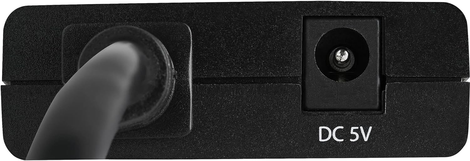 StarTech.com 4K HDMI Splitter 1 In 2 Out - 4K 30Hz HDMI 1.4 2 Port Video Splitter Box -with high speed HDMI cable, USB power cable - Black (ST122HD4KU