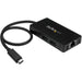 StarTech.com 3 Port USB C Hub with Ethernet - USB-C to 3x USB-A w/ Power Adapter & Gigabit Ethernet - Thunderbolt 3 Compatible - USB C Network Adapter (HB30C3A1GE