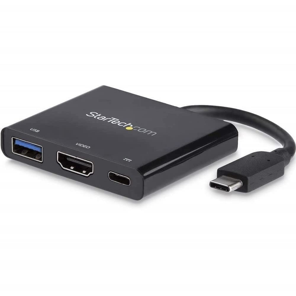 StarTech.com USB-C to HDMI Adapter - 4K 30Hz - Thunderbolt 3 Compatible - with Power Delivery (USB PD) - USB C Adapter Converter (CDP2HDUACP