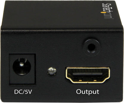 StarTech.com 115 ft/35 m HDMI Signal Booster - 1080p Signal Repeater - HDMI Inline Amplifier & Extender - 7.1 Audio Support (HDBOOST), Black