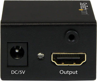 StarTech.com 115 ft/35 m HDMI Signal Booster - 1080p Signal Repeater - HDMI Inline Amplifier & Extender - 7.1 Audio Support (HDBOOST), Black