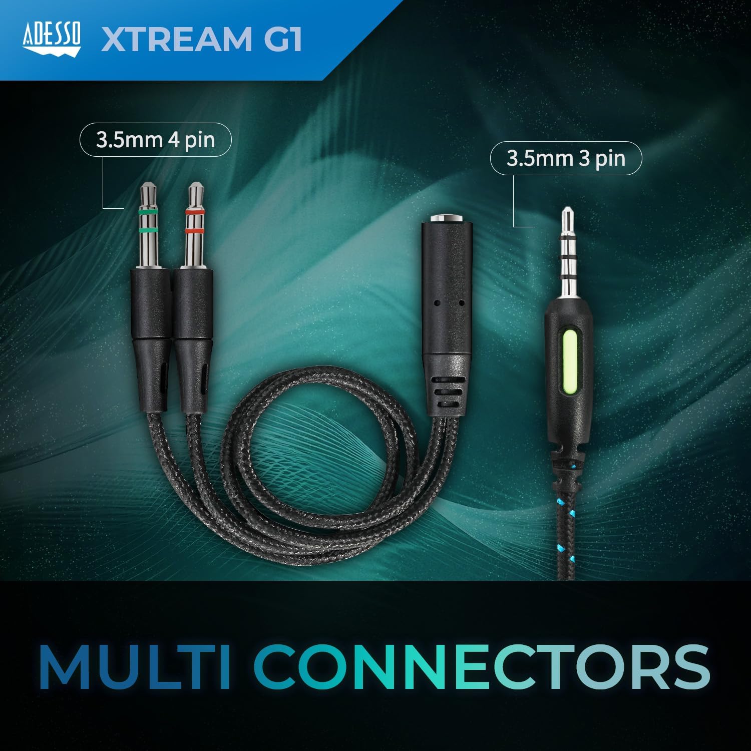 Adesso Xstream G1 Stereo Gaming Headset with Microphone