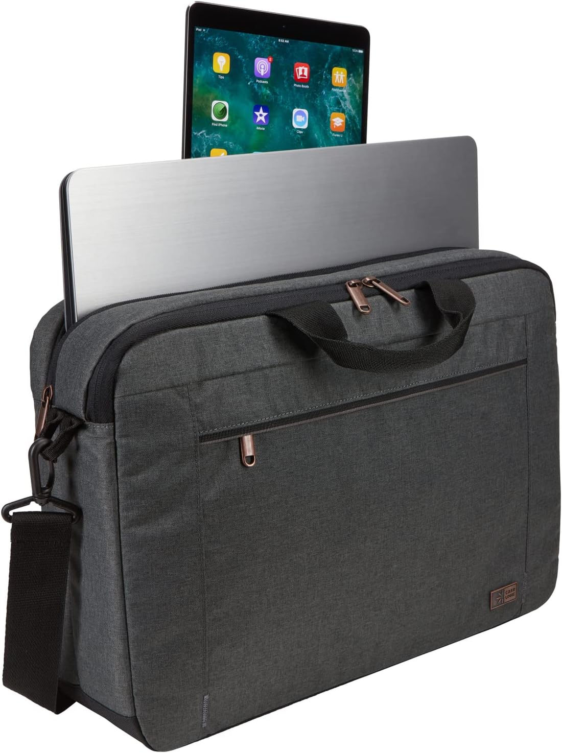 Case Logic 3203696 Era 15.6" Laptop Bag, Obsidian