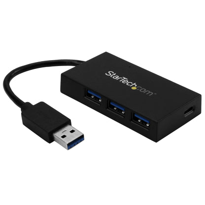StarTech.com 4 Port USB 3.0 Hub - USB Type-A Hub with 1x USB-C & 3x USB-A Ports (SuperSpeed 5Gbps) - USB Bus Powered - USB 3.1 Gen 1 Adapter Hub - Portable/Laptop USB Hub (HB30A3A1CFB