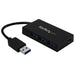 StarTech.com 4 Port USB 3.0 Hub - USB Type-A Hub with 1x USB-C & 3x USB-A Ports (SuperSpeed 5Gbps) - USB Bus Powered - USB 3.1 Gen 1 Adapter Hub - Portable/Laptop USB Hub (HB30A3A1CFB