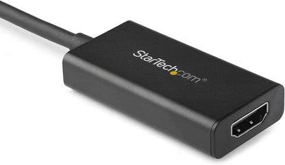 StarTech.com DisplayPort to HDMI Adapter - 4K 60Hz HDR10 Active DisplayPort 1.4 to HDMI 2.0b Video Converter - 4K DP to HDMI Adapter Dongle for Monitor/Display/TV - Latching DP Connector (DP2HD4K60H