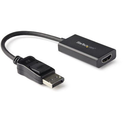 StarTech.com DisplayPort to HDMI Adapter - 4K 60Hz HDR10 Active DisplayPort 1.4 to HDMI 2.0b Video Converter - 4K DP to HDMI Adapter Dongle for Monitor/Display/TV - Latching DP Connector (DP2HD4K60H