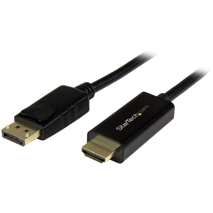StarTech.com 3 m (10 ft.) DisplayPort to HDMI Adapter Cable - 4K 30Hz DP to HDMI Converter Cable - Computer Monitor Cable (DP2HDMM3MB), Black