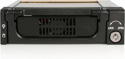 StarTech.com 5.25 in Rugged SATA Hard Drive Mobile Rack Drawer - Aluminum Removable Hard Drive Bay (DRW150SATBK