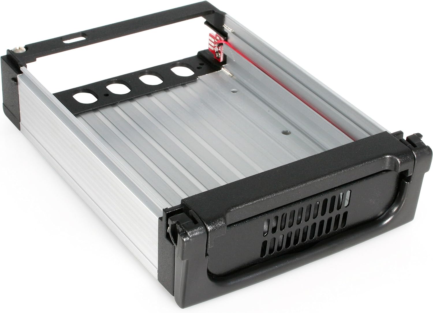 StarTech.com 5.25 in Rugged SATA Hard Drive Mobile Rack Drawer - Aluminum Removable Hard Drive Bay (DRW150SATBK