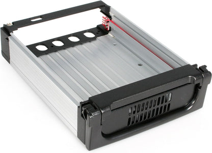 StarTech.com 5.25 in Rugged SATA Hard Drive Mobile Rack Drawer - Aluminum Removable Hard Drive Bay (DRW150SATBK