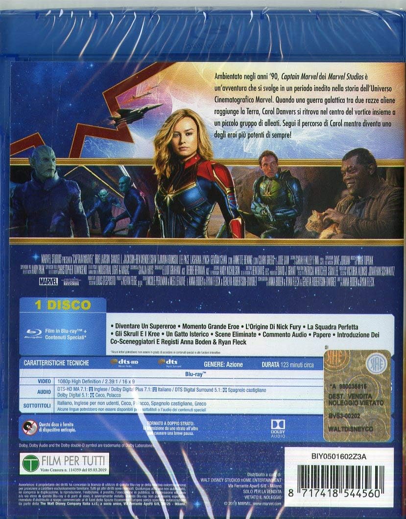 Captain Marvel  (English audio. English subtitles