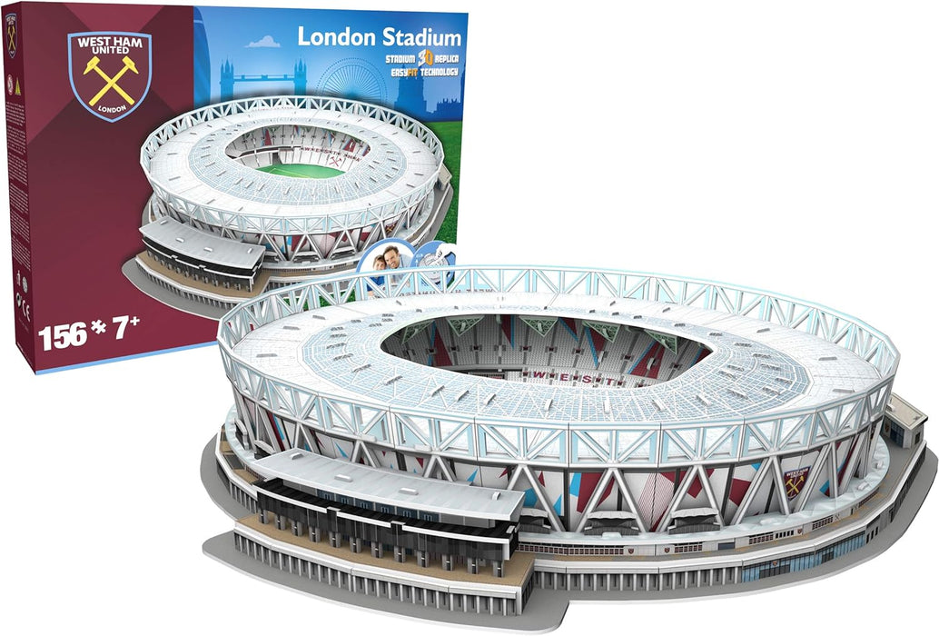 NANOSTAD West Ham United's London Stadium 3D Puzzle, multi coloured