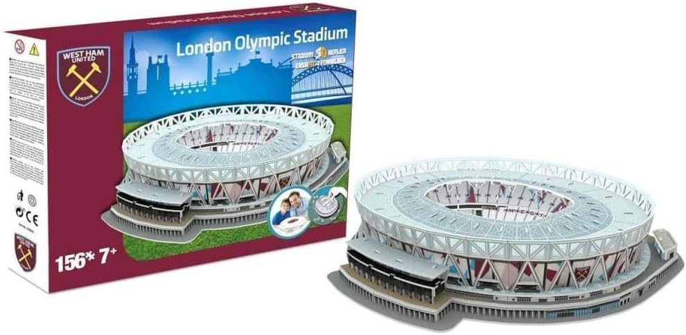 NANOSTAD West Ham United's London Stadium 3D Puzzle, multi coloured
