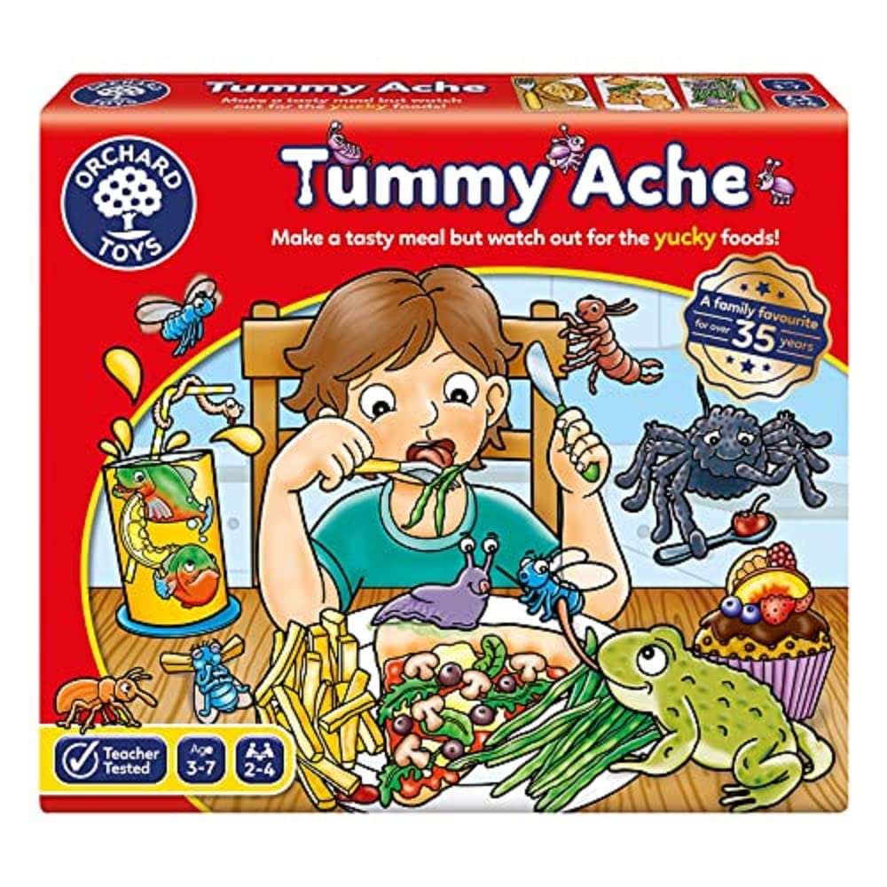 Orchard Toys Tummy Ache Game, A Fun Memory Game, Perfect For Kids Age 3-7, Educational Game Toy, Family Game