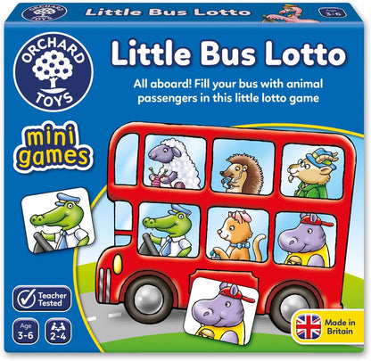 Orchard Toys Smelly Wellies Game & Toys Little Bus Lotto Mini Game