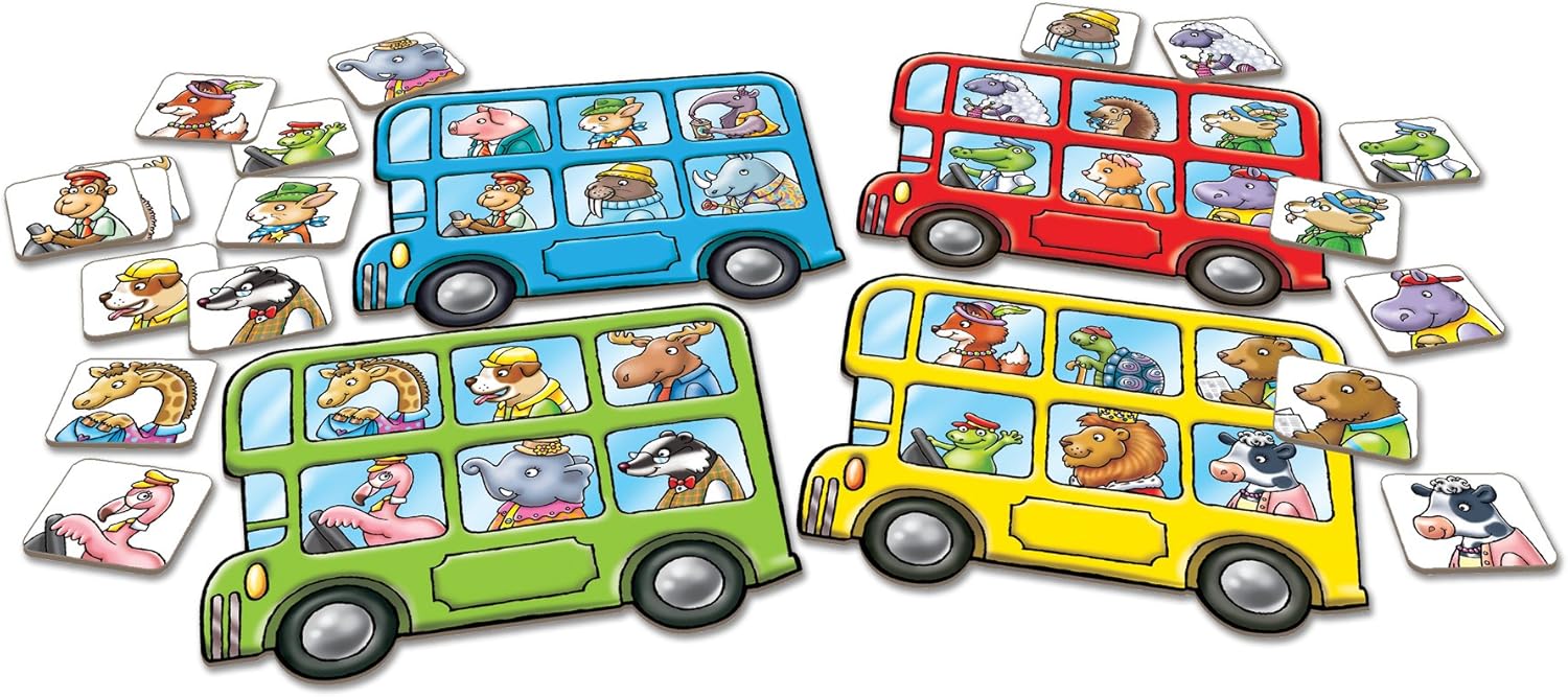 Orchard Toys Smelly Wellies Game & Toys Little Bus Lotto Mini Game