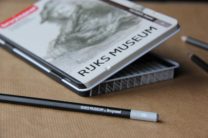 Bruynzeel Dutch Masters Rembrandt Van Rijn Graphite Pencils 12-Piece Set in Tin