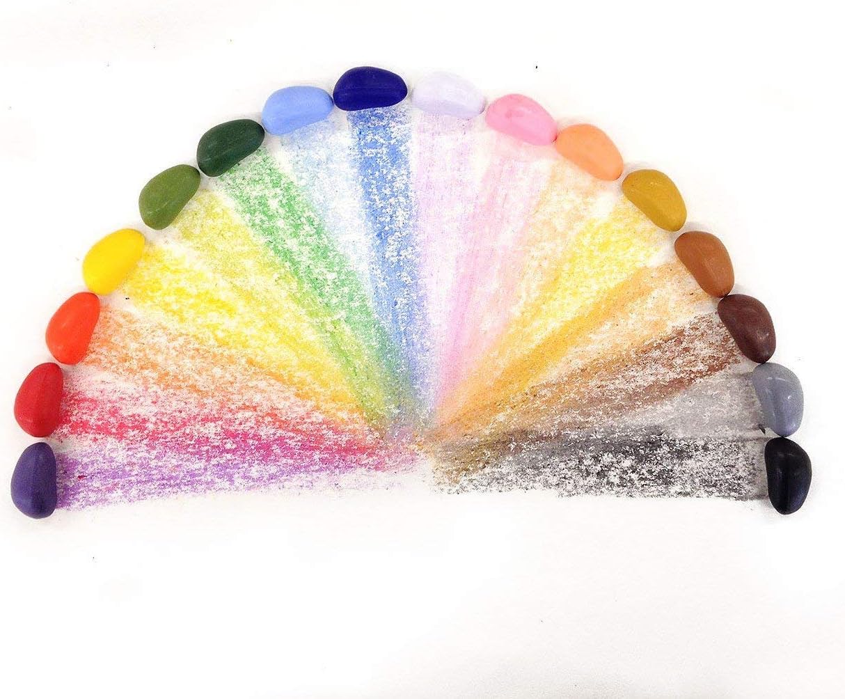 Crayon Rocks Halloween Bag of 20 Seasonal Crayon Colours in a Spooky Orange and Black Organza Bag