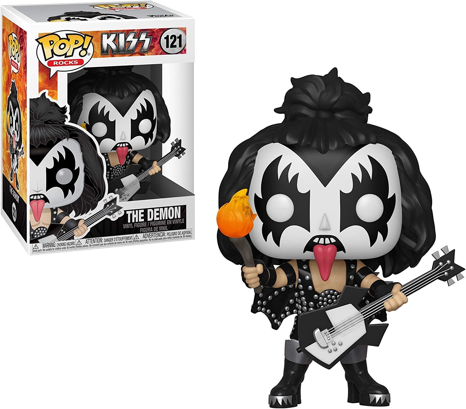 Funko POP! Rocks: KISS-The Demon - Collectable Vinyl Figure - Gift Idea - Official Merchandise - Toys for Kids & Adults - Music Fans - Model Figure for Collectors and Display