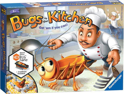 Ravensburger Bugs in the Kitchen Board Game for Kids Age 6 Years and Up - 2 to 4 Players - Catch the Hexbug Nano Bugs in the Kitchen Game