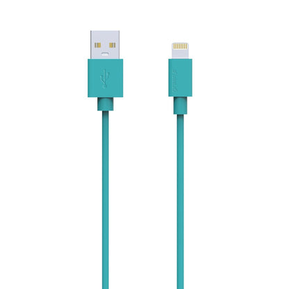 green_e  90cm Eco Friendly Heavy Duty Recyclable Lightning to USB Cable for Apple iPhone X / 8 Plus / 8/7 / 7 Plus / 6/6 Plus / 5S / C and iPad - Blue