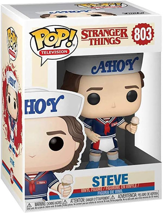 Funko POP! Vinyl: Television: Stranger Things: Steve Harrington With Hat and Ice Cream - Collectable Vinyl Figure - Gift Idea - Official Merchandise - Toys for Kids & Adults - TV Fans