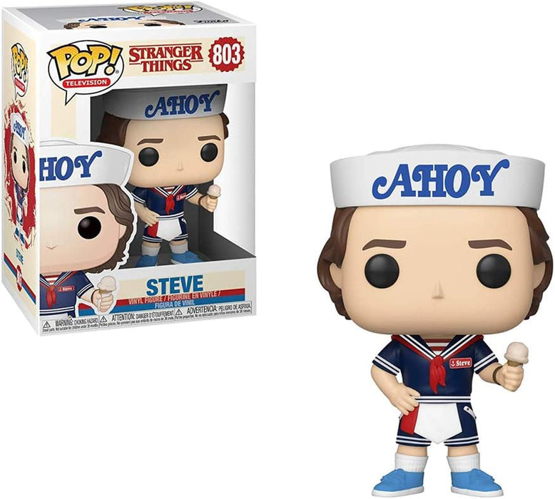 Funko POP! Vinyl: Television: Stranger Things: Steve Harrington With Hat and Ice Cream - Collectable Vinyl Figure - Gift Idea - Official Merchandise - Toys for Kids & Adults - TV Fans