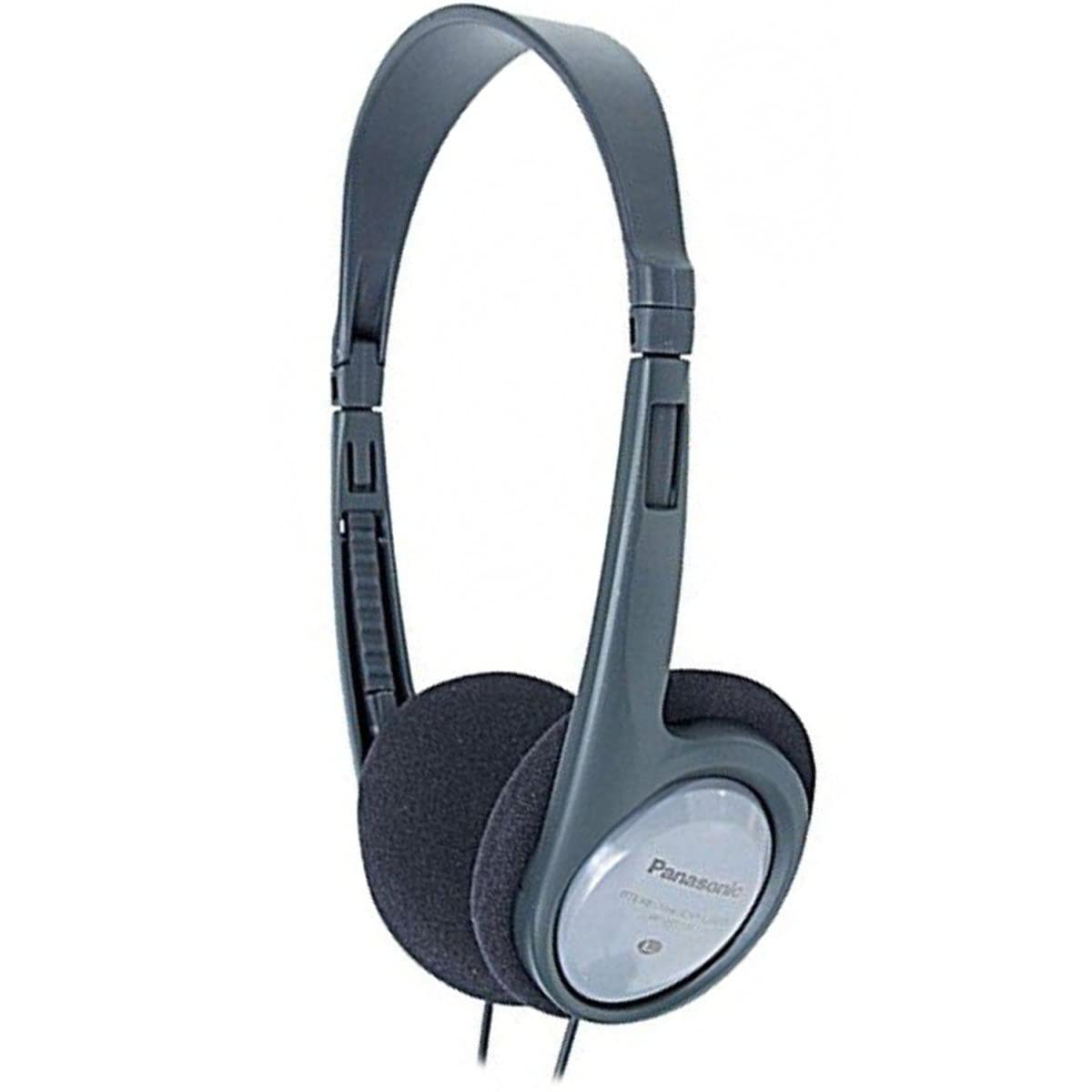 Panasonic HT090 Lightweight Headphones - 5m Long Cord - Black