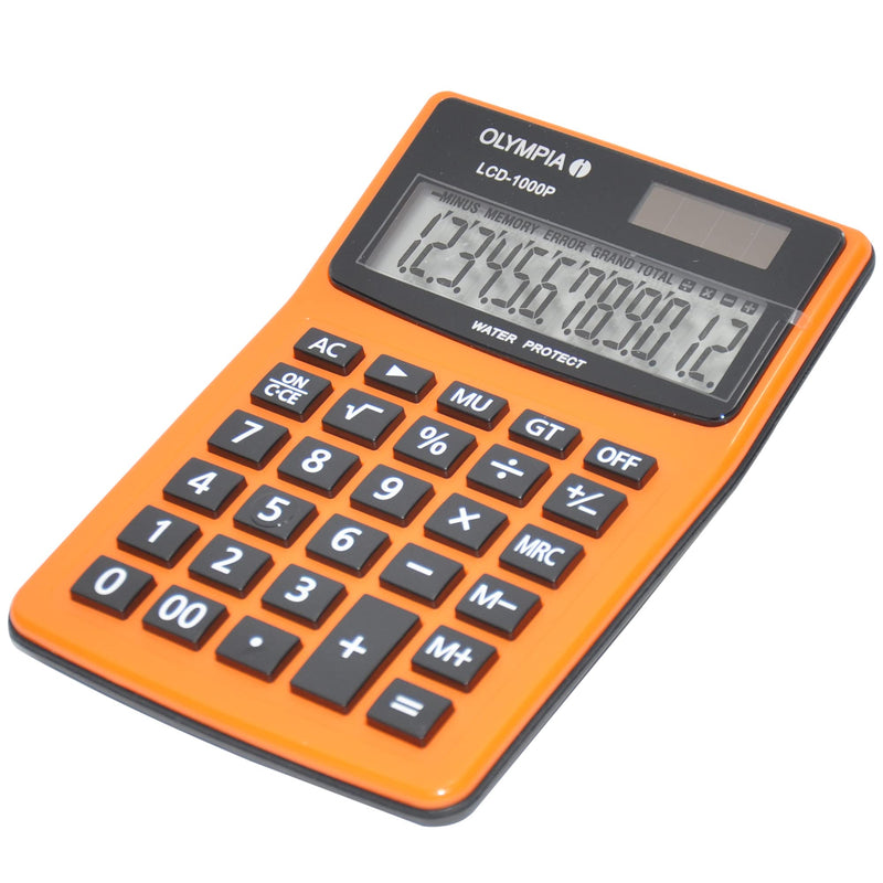 Olympia 1000P Calculator with LCD Orange
