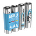 Ansmann 2850 mAh Mignon AA NiMH Battery (Pack of 4) Single