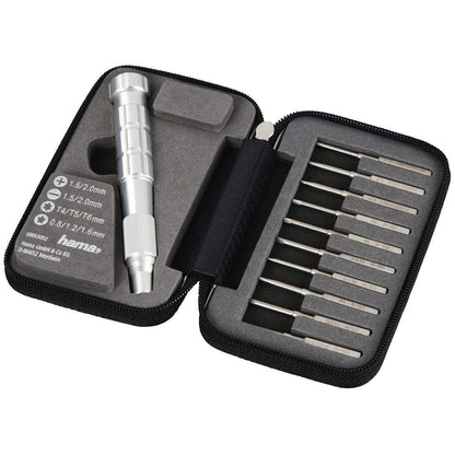 Hama 53052 | Portable Small Universal Precision Screwdriver Kit With Case , Silver Universal kit incl. Apple