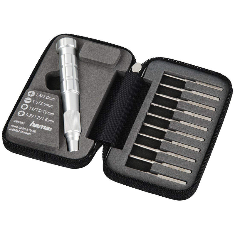 Hama 53052 | Portable Small Universal Precision Screwdriver Kit With Case , Silver Universal kit incl. Apple
