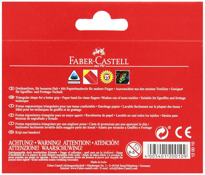 Faber-Castell Pack of 12 wax chalks