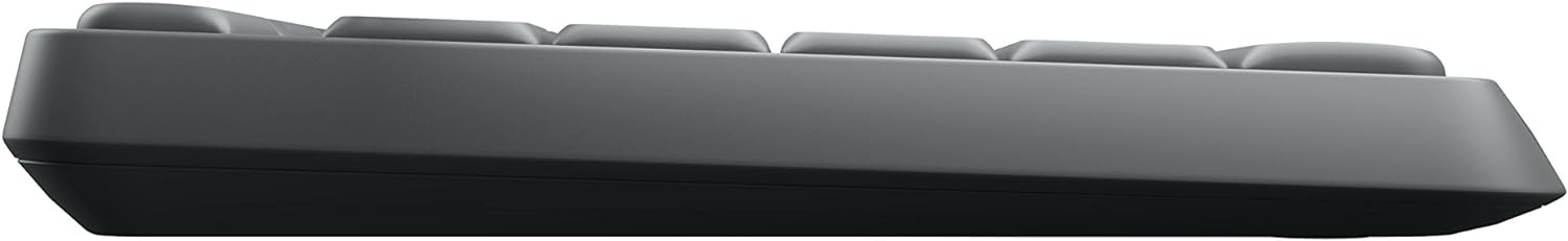 Logitech MK235 Wireless Keyboard and Mouse Combo for Windows, QWERTZ German Layout - Grey