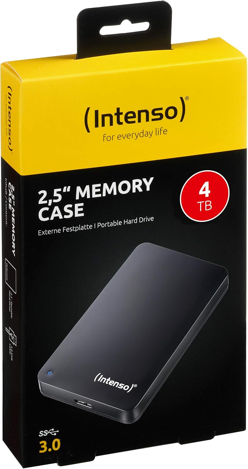 Intenso Memory Case 4TB 2,5 USB 3.0 Black, 6021512 (4TB 2,5 USB 3.0 Black)