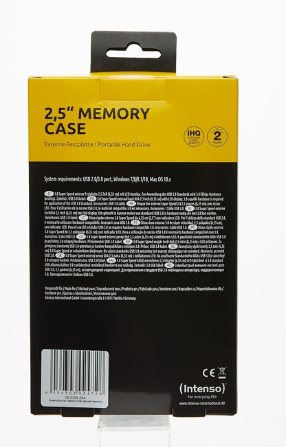 Intenso Memory Case 4TB 2,5 USB 3.0 Black, 6021512 (4TB 2,5 USB 3.0 Black)