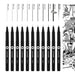 Molotow Blackliner Black Marker Brush - MO200486 Set 3 11er Set Black 200.485