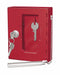 Wedo Emergency Key Box, Steel, Red, 15 x 12 x 4 cms