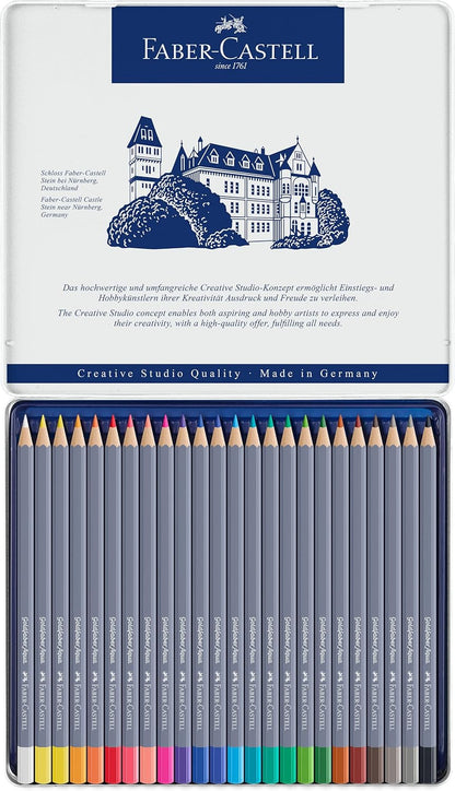 Goldfaber Aqua Watercolour Pencil in Metal Tin (Pack of 24