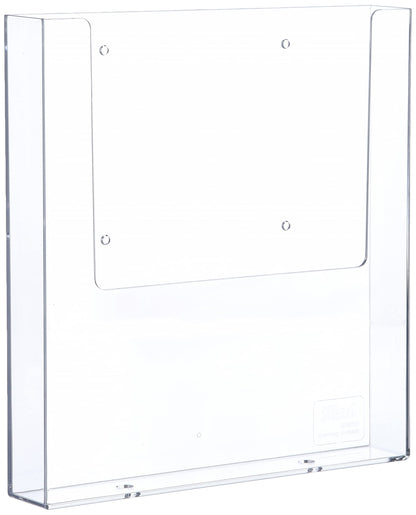'"The Help Wall HELIT H2350202 Wall-Mounted Brochure Holder 1 x A4 Portrait Clear