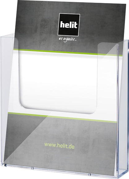 HELIT H2350102 Wall Mounted Brochure Racks - “The Help Wall”, 1 x A5 (Portrait