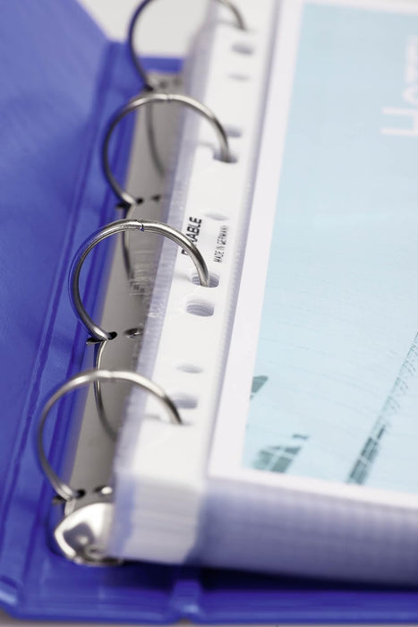 Durable A4 Crystal Clear Punched Plastic Wallets - German Made Poly Pocket Stationery Sleeves - Strong Top Opening Heavy Duty Folders - 100 Pack