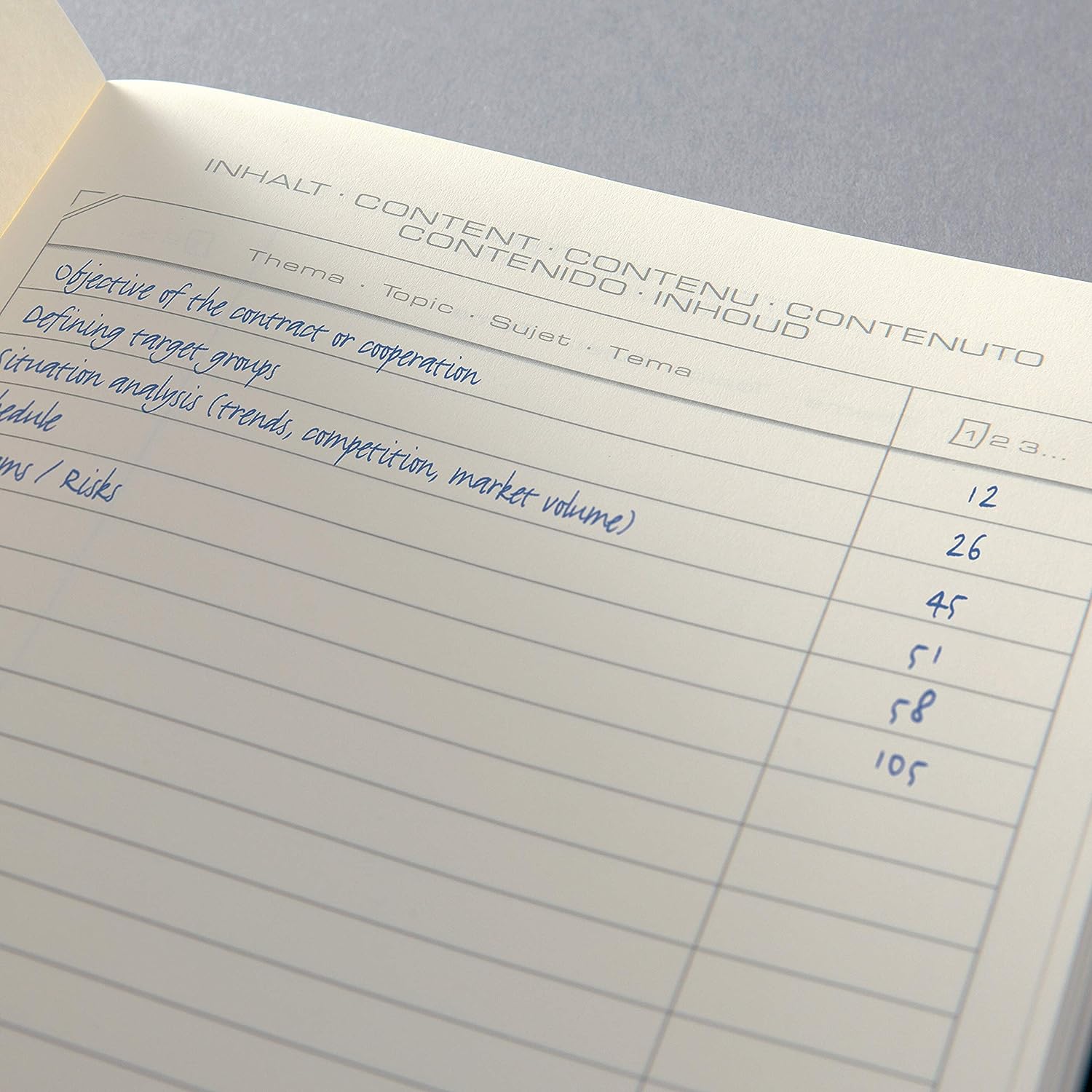 SIGEL CO317 Premium Notebook lined, A4, softcover, Blue - Conceptum