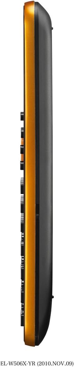 Sharp EL-W531 XG-YR Scientific Calculator WriteView Display Metallic Orange 335 Functions TWIN-Power for Grammar/Secondary School