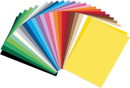 Folia Coloured Paper Mix 25 x 35 cm 130 g/m Sheets Assorted in 25 Ideal Base for Versatile Crafts, Blatt